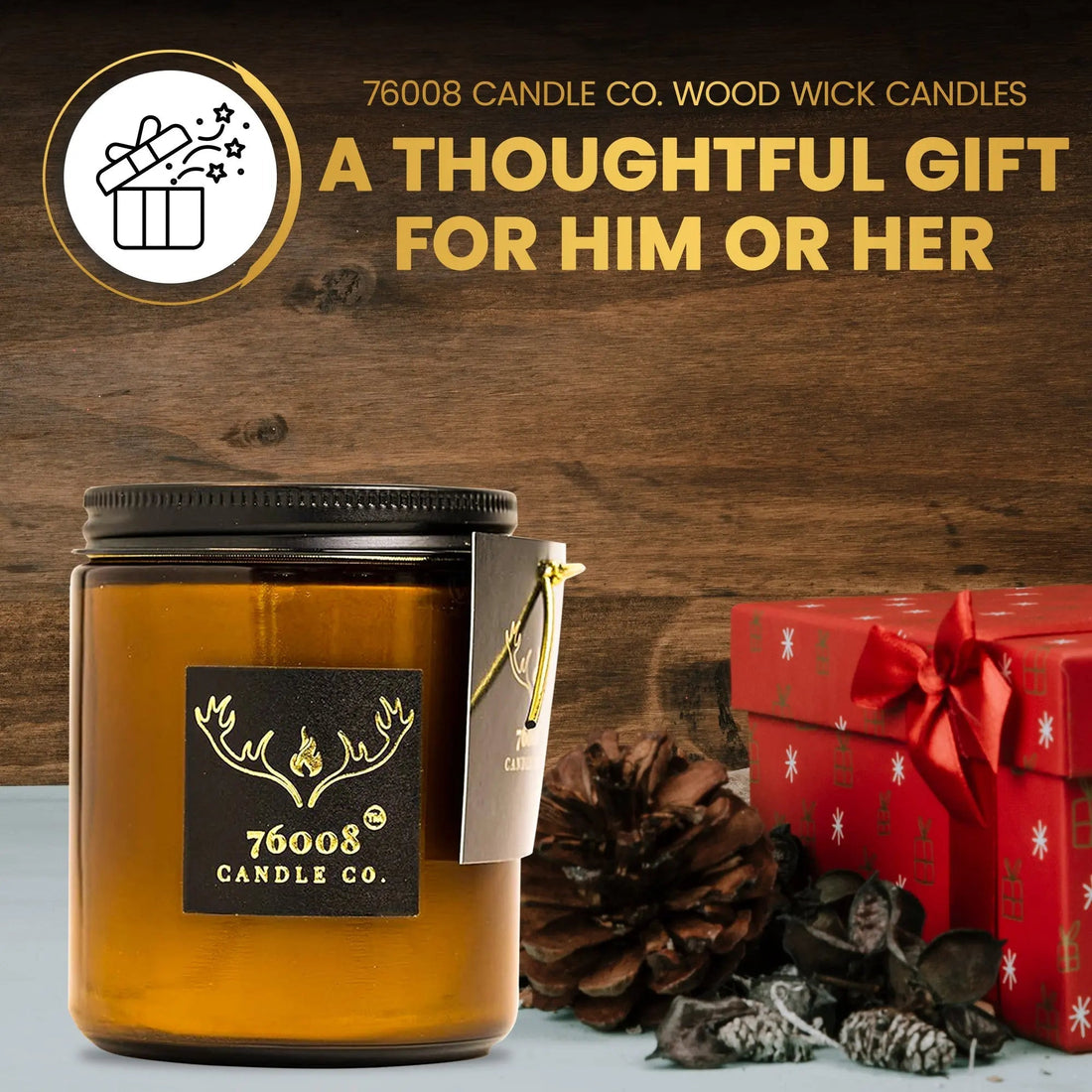 Valentine's Day Gifts for Him or Her - 76008 Candle Co.