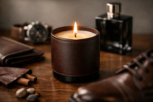 Why a Premium Leather Soy Candle Stands Out - 76008 Candle Co.