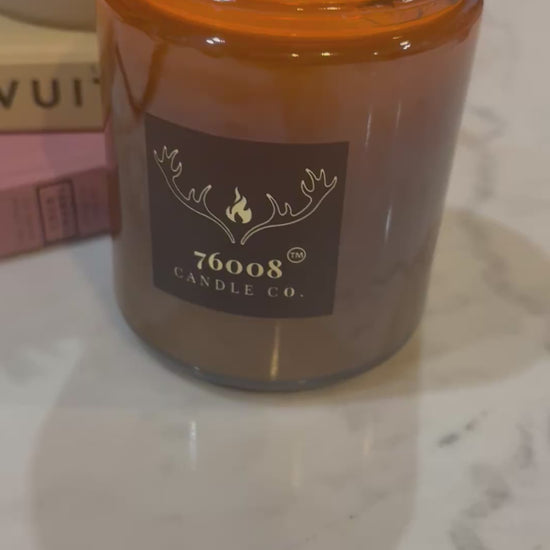 Leather Scented Candle - Premium Soy Wax, Hand-Poured in Texas