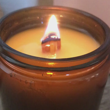Handcrafted Wood Wick Soy Wax Candle | Sweet Grace Aromatherapy Scent | Home Fragrance Gift for Her